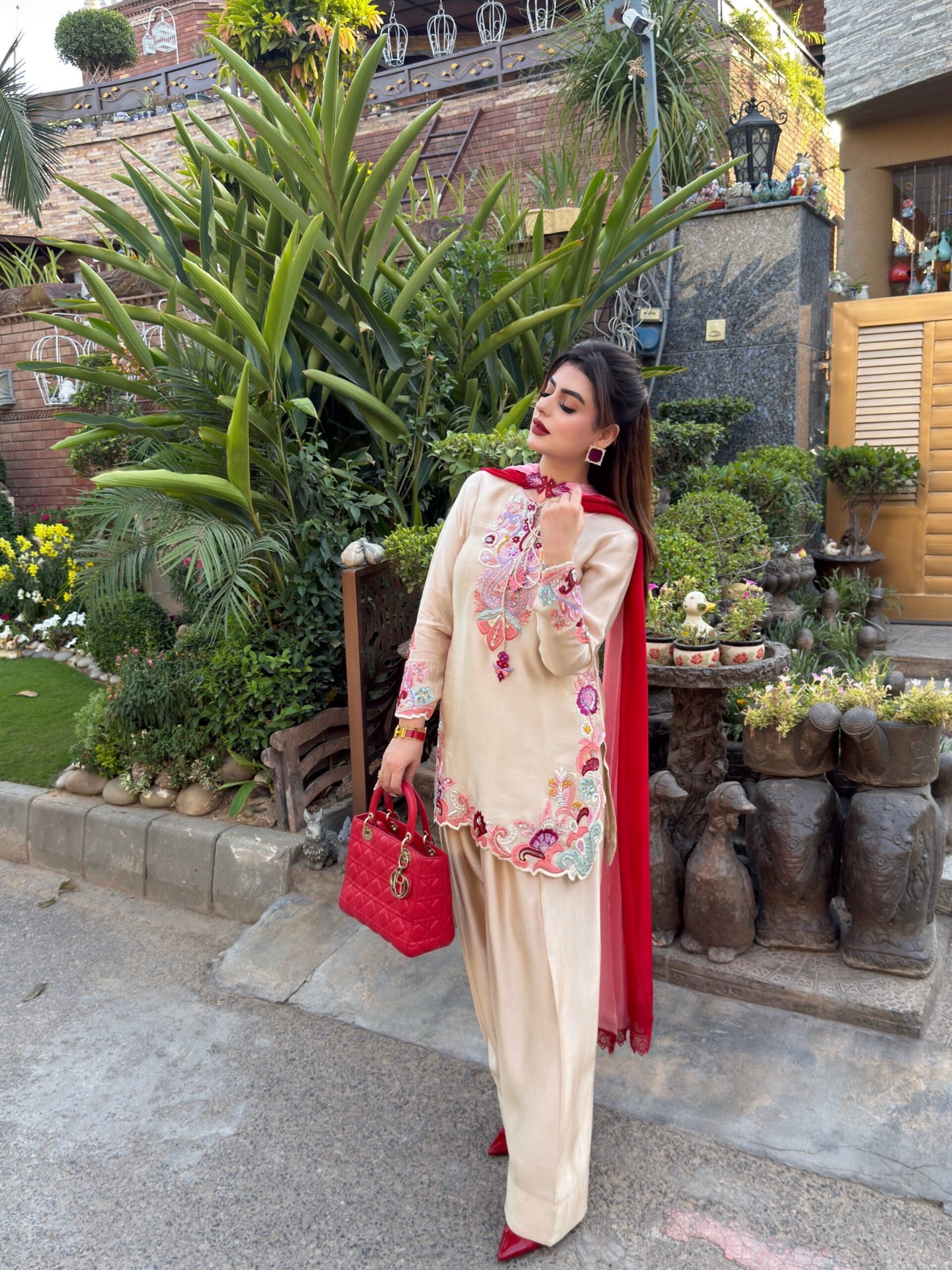 SR 1714 in Cream Embroidery Work Salwar Suit Natural Satin. Introductory Price ₹2149. Delivery 4-6 Working Days. Shop now. | Casual Suits, Jump Suits, Creative suits, Designer Suits, Palazzo Suits, Party Wear Suits, Patiala Suits, Salwar suit, Straight Suits