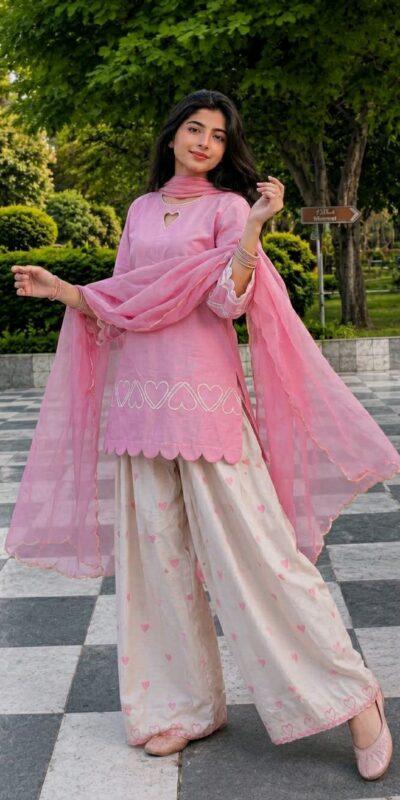 NF 1298 Pink Roman Silk Salwar Suit with Sequins Work & Embroidery Work. Available at ₹2399 only. Delivery 4-6 Working Days. Shop now. | Casual Suits, Jump Suits, Creative suits, Designer Suits, Palazzo Suits, Party Wear Suits, Patiala Suits, Salwar suit, Straight Suits