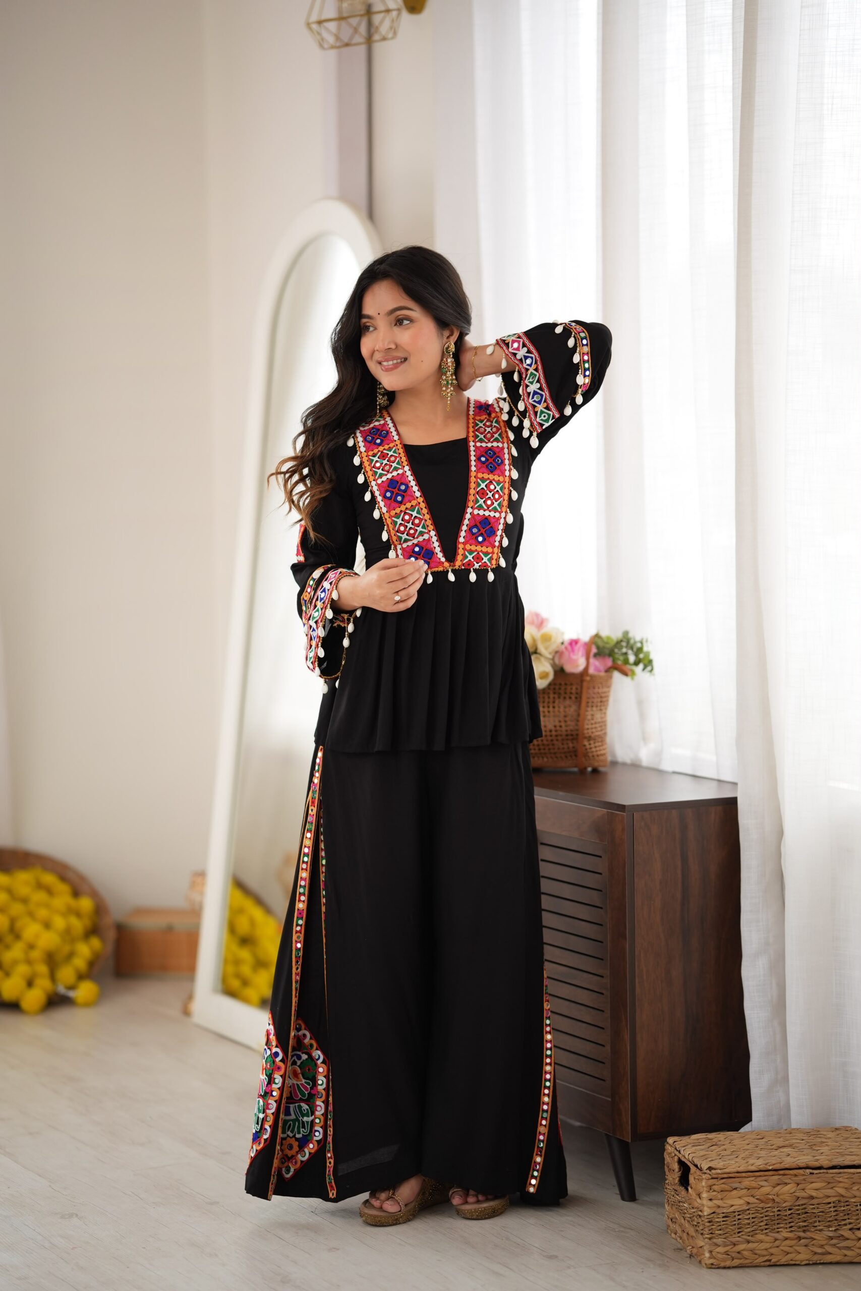 SP 93 Black Rayon Salwar Suit with Embroidery Work & Thread Embroidery. Best Price ₹2149. Delivery 4-6 Working Days. Shop now. | Casual Suits, Jump Suits, Creative suits, Designer Suits, Palazzo Suits, Party Wear Suits, Patiala Suits, Salwar suit, Straight Suits