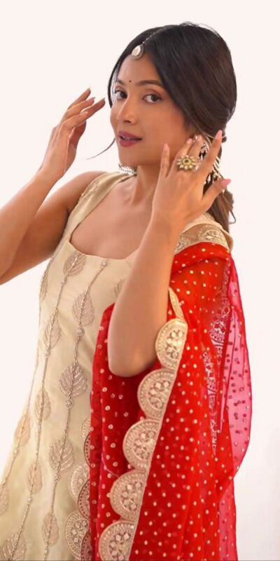 ND 5042 Off White in Color Natural Crepe Embroidery Work Salwar Suit . Affordable Price ₹2249. Delivery 4-6 Working Days. Shop now. | Casual Suits, Jump Suits, Creative suits, Designer Suits, Palazzo Suits, Party Wear Suits, Patiala Suits, Salwar suit, Straight Suits