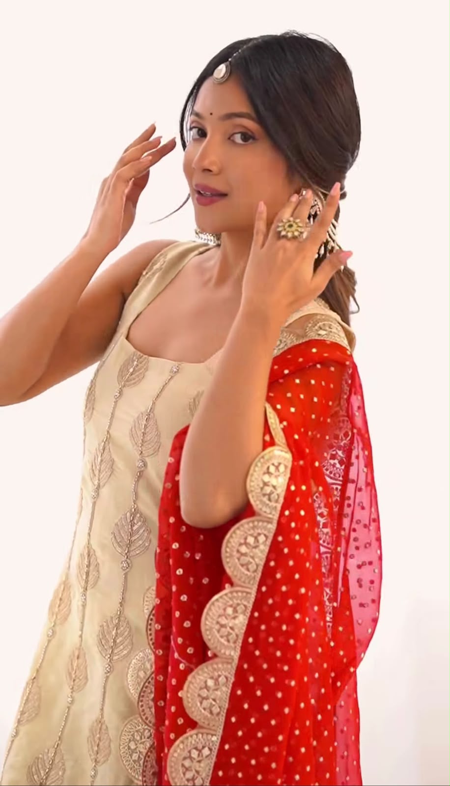 ND 5042 Off White in Color Natural Crepe Embroidery Work Salwar Suit . Affordable Price ₹2249. Delivery 4-6 Working Days. Shop now. | Casual Suits, Jump Suits, Creative suits, Designer Suits, Palazzo Suits, Party Wear Suits, Patiala Suits, Salwar suit, Straight Suits