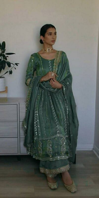 MD 3058 Teal in Color Natural Crepe Embroidery Work Salwar Suit . Affordable Price ₹2399. Delivery 4-6 Working Days. Shop now. | Casual Suits, Jump Suits, Creative suits, Designer Suits, Palazzo Suits, Party Wear Suits, Patiala Suits, Salwar suit, Straight Suits