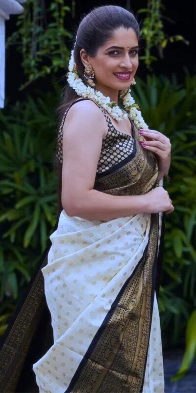 KP 6019 White Soft Lichi Silk Cloth. With Lace Work & Lace Border Saree . Grab it for ₹1649. Delivery 4-6 Working Days. Shop now. | Creative Sarees, Bollywood Sarees, Designer Sarees, Embroidered Sarees, Ethnic Saree, Modern Digital sarees, Party Wear Sarees, Sarees
