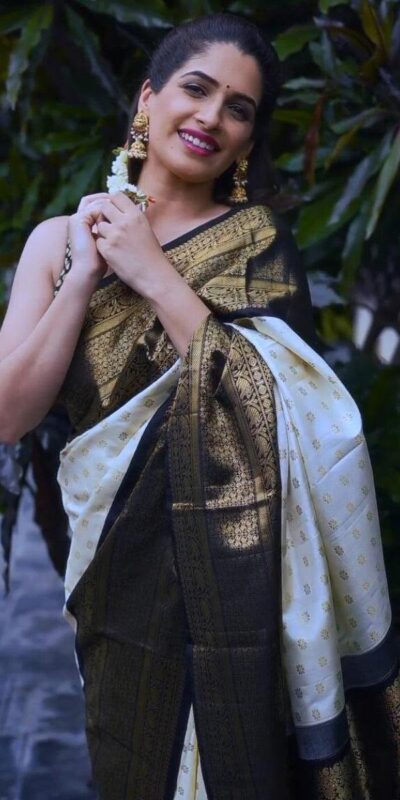 KP 6019 White Soft Lichi Silk Cloth. With Lace Work & Lace Border Saree . Grab it for ₹1649. Delivery 4-6 Working Days. Shop now. | Creative Sarees, Bollywood Sarees, Designer Sarees, Embroidered Sarees, Ethnic Saree, Modern Digital sarees, Party Wear Sarees, Sarees