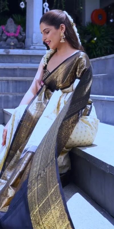 KP 6019 White Soft Lichi Silk Cloth. With Lace Work & Lace Border Saree . Grab it for ₹1649. Delivery 4-6 Working Days. Shop now. | Creative Sarees, Bollywood Sarees, Designer Sarees, Embroidered Sarees, Ethnic Saree, Modern Digital sarees, Party Wear Sarees, Sarees