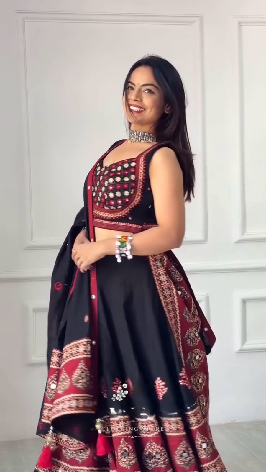 BE 503 Black | Printed Roman Lehenga Choli with Mirror Work. Affordable Price ₹2299. Delivery 4-6 Working Days. Shop now. | Bollywood Lehenga, Creative Lehenga, Designer Lehenga, Embroidered Lehenga, Lehenga, Party Wear Lehenga