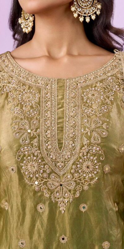 ZD 10016 Mehandi Fendy Silk Salwar Suitwith Embroidery Work & Lace Work. Now at just ₹2399. Delivery 4-6 Working Days. Shop now. | Casual Suits, Jump Suits, Creative suits, Designer Suits, Palazzo Suits, Party Wear Suits, Patiala Suits, Salwar suit, Straight Suits