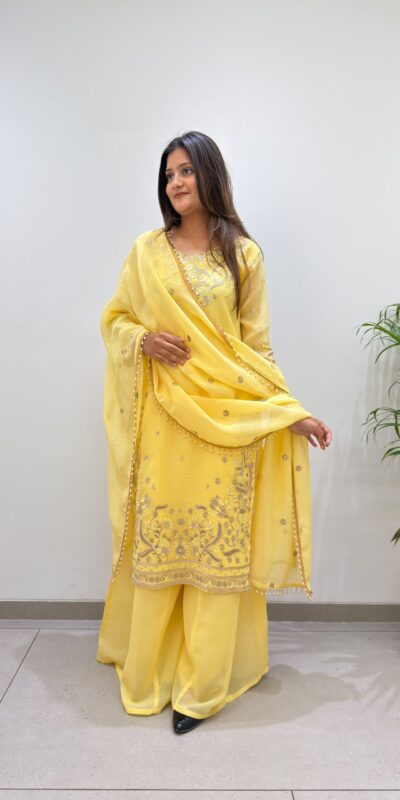 BE 501 Yellow Crunchy Silk Salwar Suit with Embroidery Work. Wedding, Party, Festive, Events Best Price ₹2349. Delivery 4-6 Working Days. Shop now. | Casual Suits, Jump Suits, Creative suits, Designer Suits, Palazzo Suits, Party Wear Suits, Patiala Suits, Salwar suit, Straight Suits