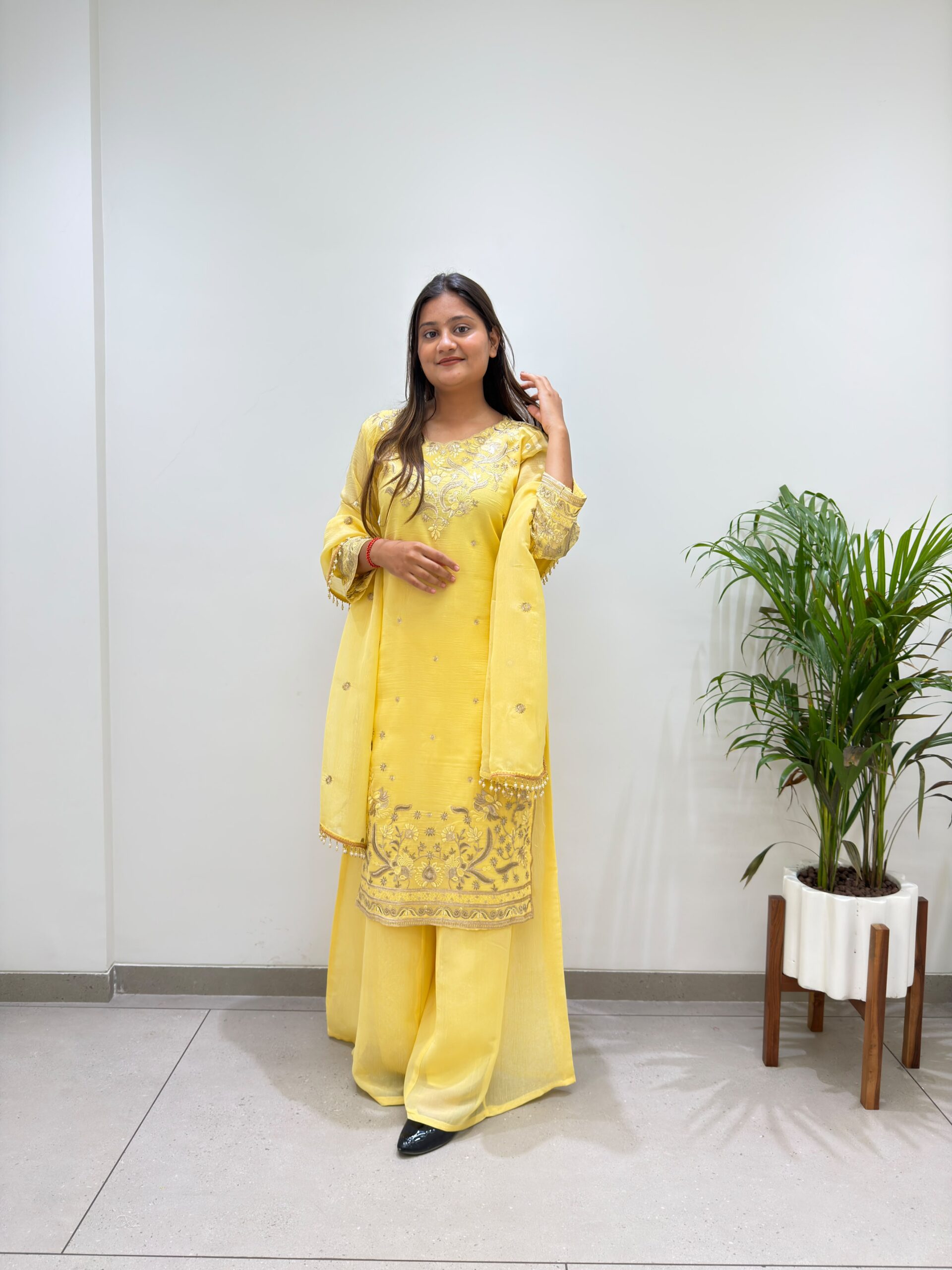 BE 501 Yellow Crunchy Silk Salwar Suit with Embroidery Work. Wedding, Party, Festive, Events Best Price ₹2349. Delivery 4-6 Working Days. Shop now. | Casual Suits, Jump Suits, Creative suits, Designer Suits, Palazzo Suits, Party Wear Suits, Patiala Suits, Salwar suit, Straight Suits