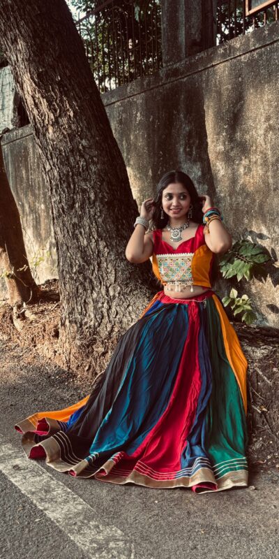 LG 660 Multi Color Rayon Embroidery Work & Cowrie Work Lehenga Choli . Grab it for ₹2349. Delivery 4-6 Working Days. Shop now. | Bollywood Lehenga, Creative Lehenga, Designer Lehenga, Embroidered Lehenga, Lehenga, Party Wear Lehenga