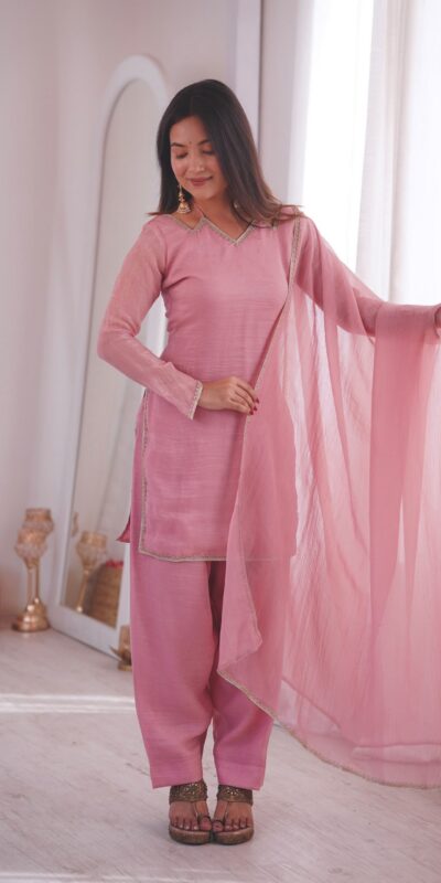 JF 045 Pink Crunchy Silk Salwar Suit with Embroidery Work. Wedding, Party, Festive, Events Best Price ₹1999. Delivery 4-6 Working Days. Shop now. | Casual Suits, Jump Suits, Creative suits, Designer Suits, Palazzo Suits, Party Wear Suits, Patiala Suits, Salwar suit, Straight Suits