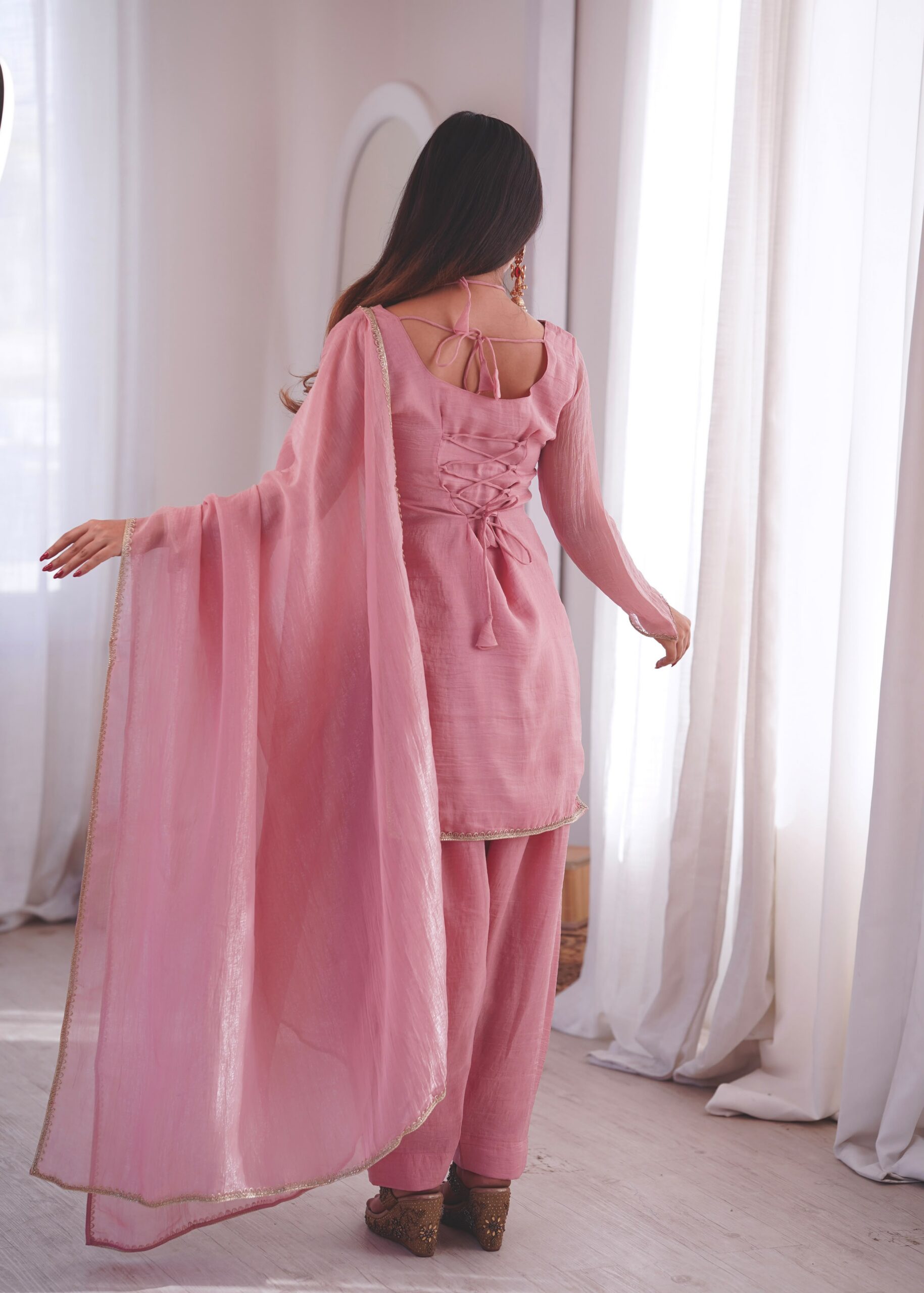 JF 045 Pink Crunchy Silk Salwar Suit with Embroidery Work. Wedding, Party, Festive, Events Best Price ₹1999. Delivery 4-6 Working Days. Shop now. | Casual Suits, Jump Suits, Creative suits, Designer Suits, Palazzo Suits, Party Wear Suits, Patiala Suits, Salwar suit, Straight Suits