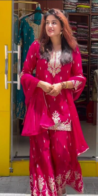 MD 3046 Red Color Chinon Silk Salwar Suit with Embroidery Work. Online Get it for ₹2319. Delivery 4-6 Working Days. Shop now. | Casual Suits, Jump Suits, Creative suits, Designer Suits, Palazzo Suits, Party Wear Suits, Patiala Suits, Salwar suit, Straight Suits