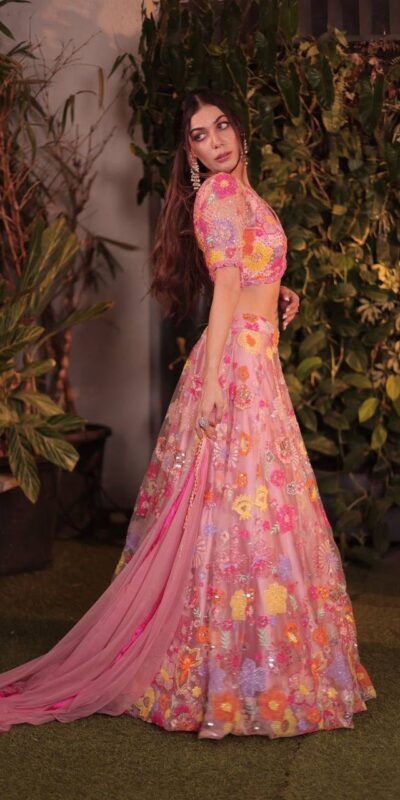 MT 1027 | Pink Soft Net Lehenga Choli with Sequins Work & Embroidery Work. Affordable Price ₹2199. Delivery 4-6 Working Days. Shop now. | Bollywood Lehenga, Creative Lehenga, Designer Lehenga, Embroidered Lehenga, Lehenga, Party Wear Lehenga