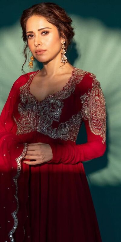 ST 1109 Red Chinon Gown. Perfect for Wedding, Party, Mehendi, Eid, Housewarming – Best Price ₹2149. Delivery 4-6 Working Days. Shop now. | Bollywood Gowns, Creative Gowns, Designer Gowns, Embroidered Gowns, Gowns, Party Wear Gowns