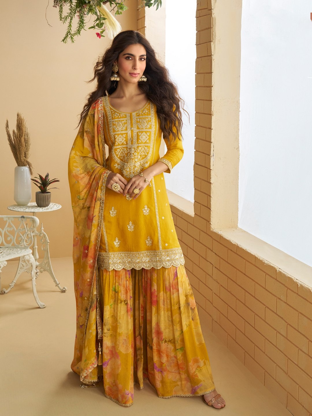 FC 10070 Mustered Chinon Silk Salwar Suit with Embroidery Work & Sequins Work. Get it for ₹2999. Delivery 4-6 Working Days. Shop now. | Casual Suits, Jump Suits, Creative suits, Designer Suits, Palazzo Suits, Party Wear Suits, Patiala Suits, Salwar suit, Straight Suits