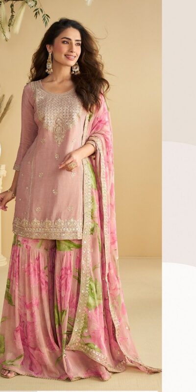FC 10071 Pink Chinon Silk Salwar Suit with Embroidery Work & Sequins Work. Get it for ₹3049. Delivery 4-6 Working Days. Shop now. | Casual Suits, Jump Suits, Creative suits, Designer Suits, Palazzo Suits, Party Wear Suits, Patiala Suits, Salwar suit, Straight Suits