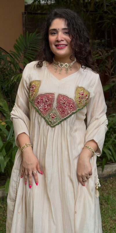 WW 1288 White Mal Chanderi Salwar Suit Perfect for Wedding, Party, Baisakhi, Housewarming, Sangeet – Introductory Price ₹2399. Delivery 4-6 Working D | Casual Suits, Jump Suits, Creative suits, Designer Suits, Palazzo Suits, Party Wear Suits, Patiala Suits, Salwar suit, Straight Suits