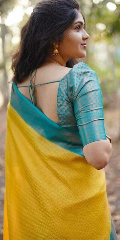 KP 5019 Yellow Soft Lichi Jacquard Work Saree for Wedding, Party, Cultural Events, Traditional Day, Pooja . Grab it for ₹1649. Delivery 4-6 Working Day | Creative Sarees, Bollywood Sarees, Designer Sarees, Embroidered Sarees, Ethnic Saree, Modern Digital sarees, Party Wear Sarees, Sarees