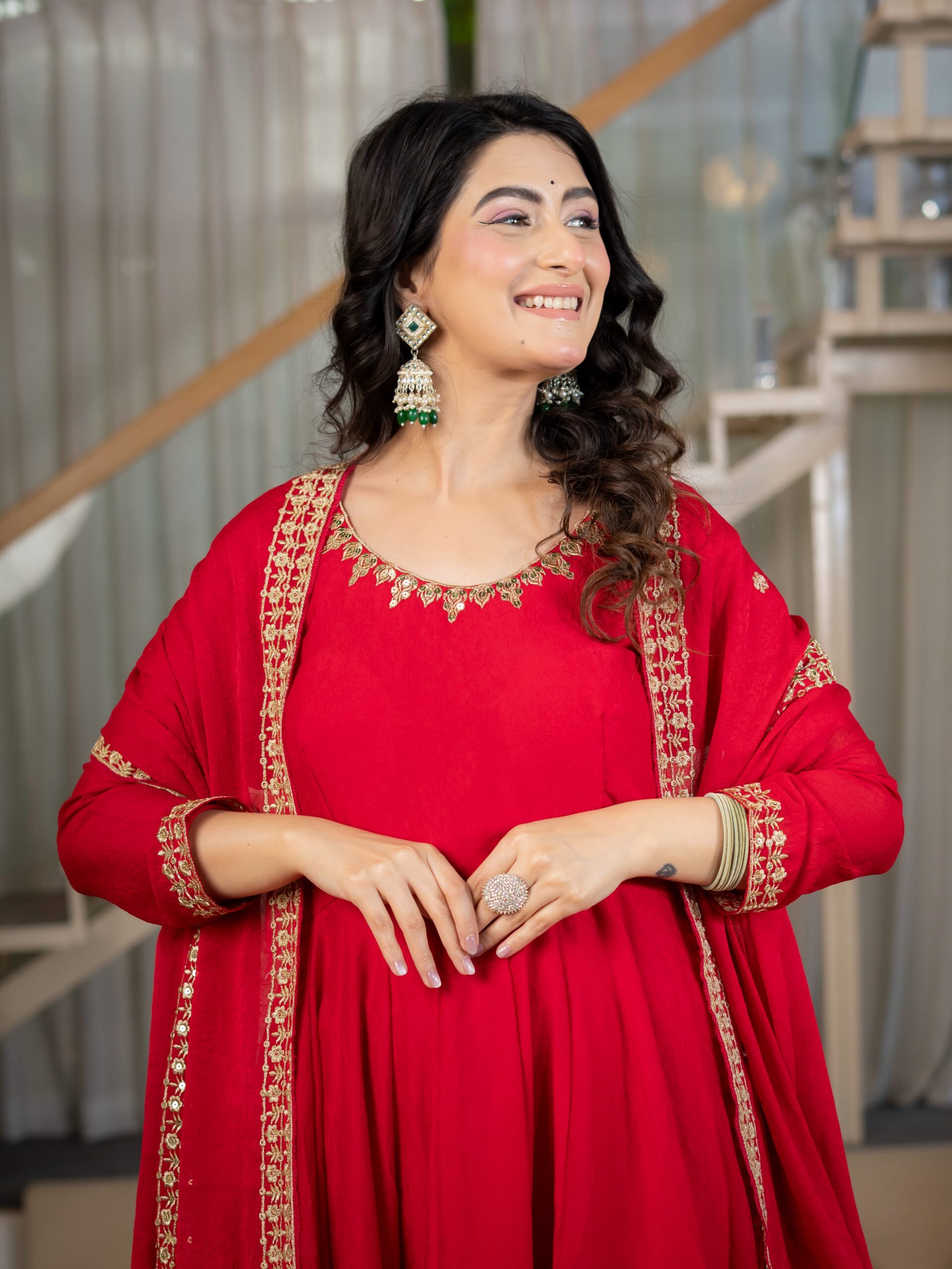 ND 5080 Red Rangoli Silk Perfect for Wedding, Party, Holi, Pooja, Anniversary – Salwar Suit. Get it for ₹2849. Delivery 4-6 Working Days. Shop now. | Casual Suits, Jump Suits, Creative suits, Designer Suits, Palazzo Suits, Party Wear Suits, Patiala Suits, Salwar suit, Straight Suits