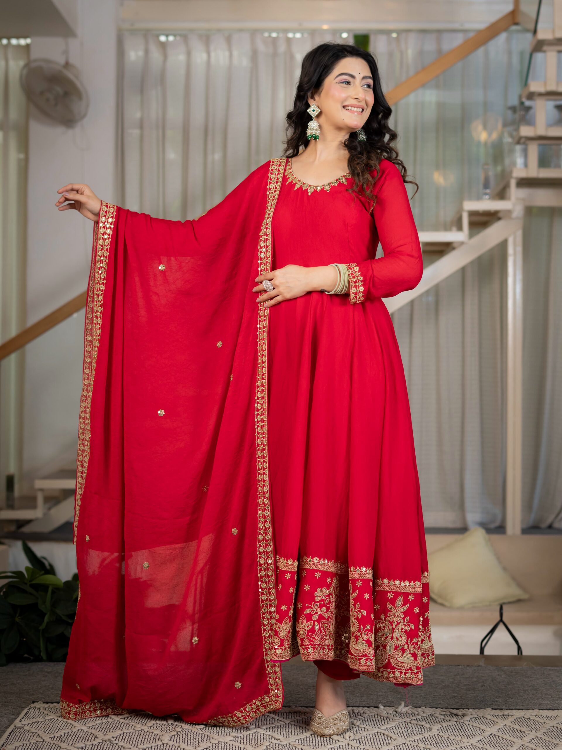 ND 5080 Red Rangoli Silk Perfect for Wedding, Party, Holi, Pooja, Anniversary – Salwar Suit. Get it for ₹2849. Delivery 4-6 Working Days. Shop now. | Casual Suits, Jump Suits, Creative suits, Designer Suits, Palazzo Suits, Party Wear Suits, Patiala Suits, Salwar suit, Straight Suits