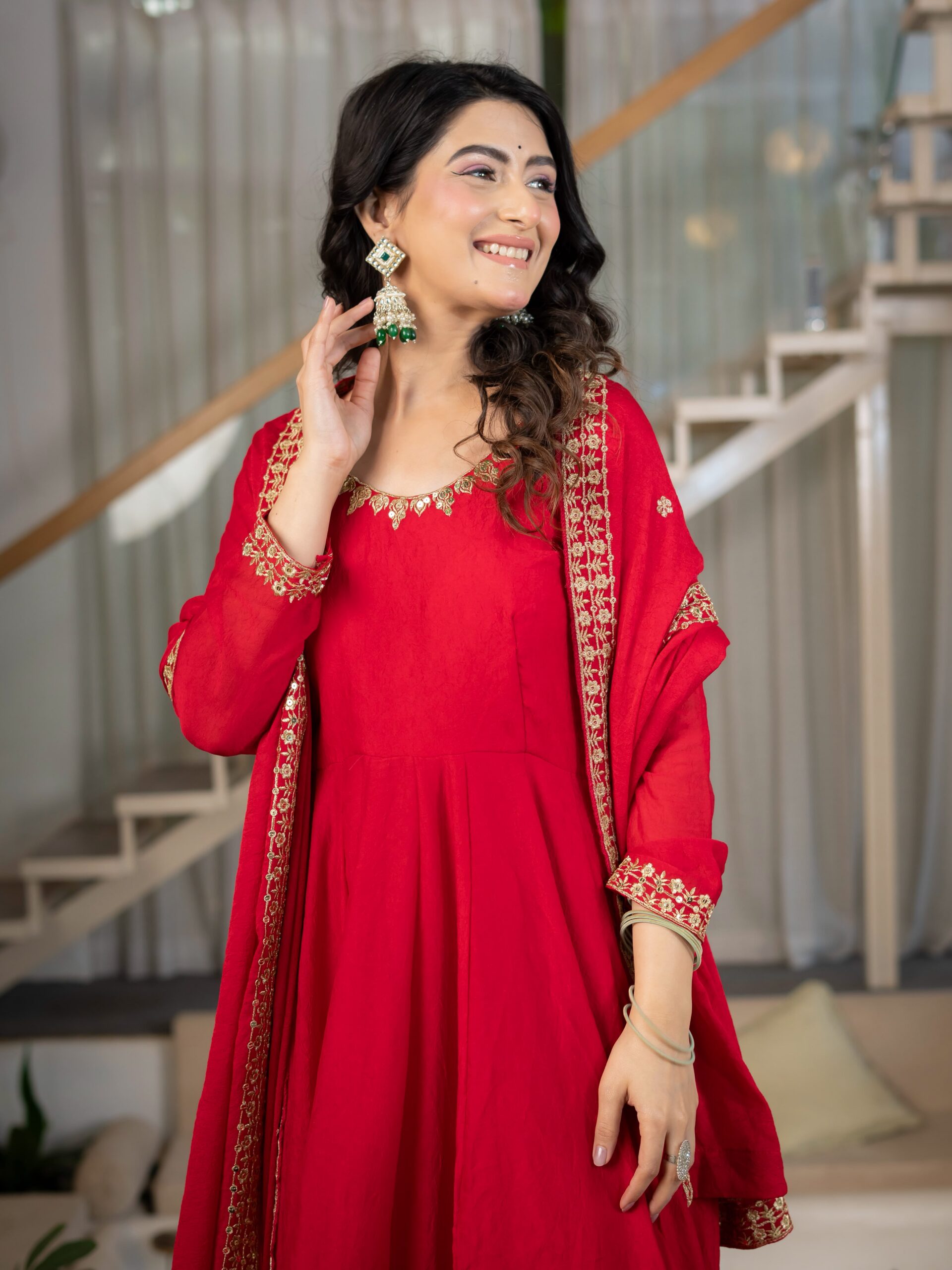 ND 5080 Red Rangoli Silk Perfect for Wedding, Party, Holi, Pooja, Anniversary – Salwar Suit. Get it for ₹2849. Delivery 4-6 Working Days. Shop now. | Casual Suits, Jump Suits, Creative suits, Designer Suits, Palazzo Suits, Party Wear Suits, Patiala Suits, Salwar suit, Straight Suits