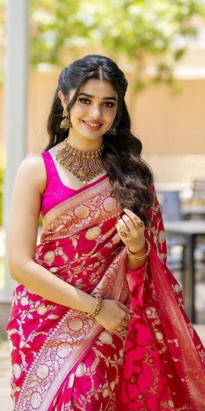 KP 6016 Pink Color Soft Lichi Silk Jacquard On All Over Saree Casual, Party Wear, Wedding, Events Etc. Expected Delivery 4-6 Working Days @1549/- | Creative Sarees, Bollywood Sarees, Designer Sarees, Embroidered Sarees, Ethnic Saree, Modern Digital sarees, Party Wear Sarees, Sarees