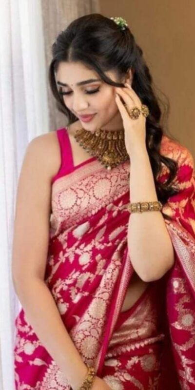 KP 6016 Pink Color Soft Lichi Silk Jacquard On All Over Saree Casual, Party Wear, Wedding, Events Etc. Expected Delivery 4-6 Working Days @1549/- | Creative Sarees, Bollywood Sarees, Designer Sarees, Embroidered Sarees, Ethnic Saree, Modern Digital sarees, Party Wear Sarees, Sarees