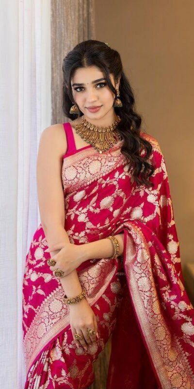 KP 6016 Pink Color Soft Lichi Silk Jacquard On All Over Saree Casual, Party Wear, Wedding, Events Etc. Expected Delivery 4-6 Working Days @1549/- | Creative Sarees, Bollywood Sarees, Designer Sarees, Embroidered Sarees, Ethnic Saree, Modern Digital sarees, Party Wear Sarees, Sarees