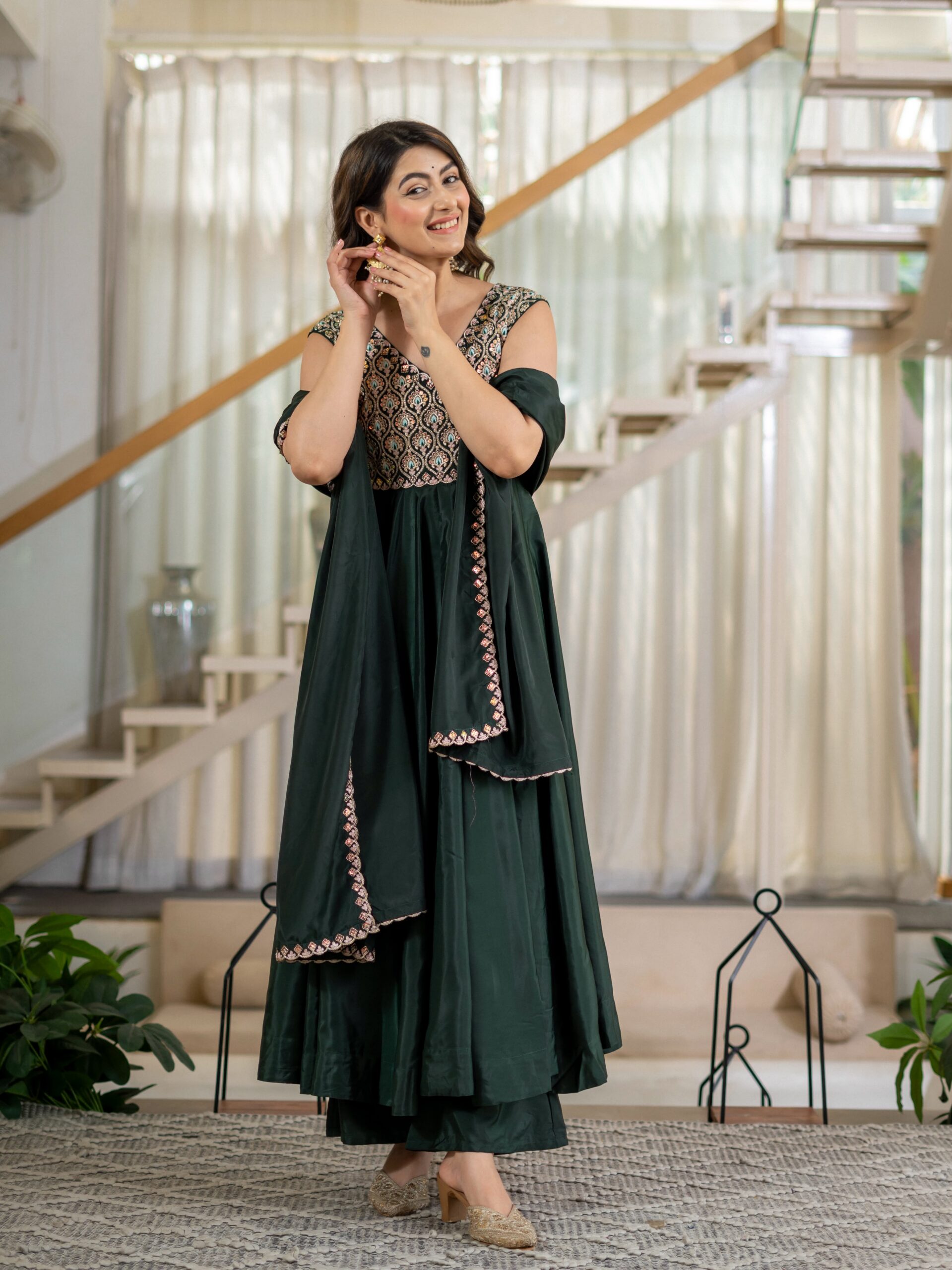 MD 3112 Teal in Color Natural Crepe Embroidery Work Salwar Suit . Affordable Price ₹2349. Delivery 4-6 Working Days. Shop now. | Casual Suits, Jump Suits, Creative suits, Designer Suits, Palazzo Suits, Party Wear Suits, Patiala Suits, Salwar suit, Straight Suits