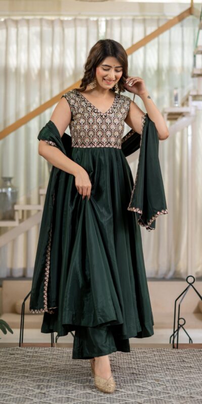 MD 3112 Teal in Color Natural Crepe Embroidery Work Salwar Suit . Affordable Price ₹2349. Delivery 4-6 Working Days. Shop now. | Casual Suits, Jump Suits, Creative suits, Designer Suits, Palazzo Suits, Party Wear Suits, Patiala Suits, Salwar suit, Straight Suits
