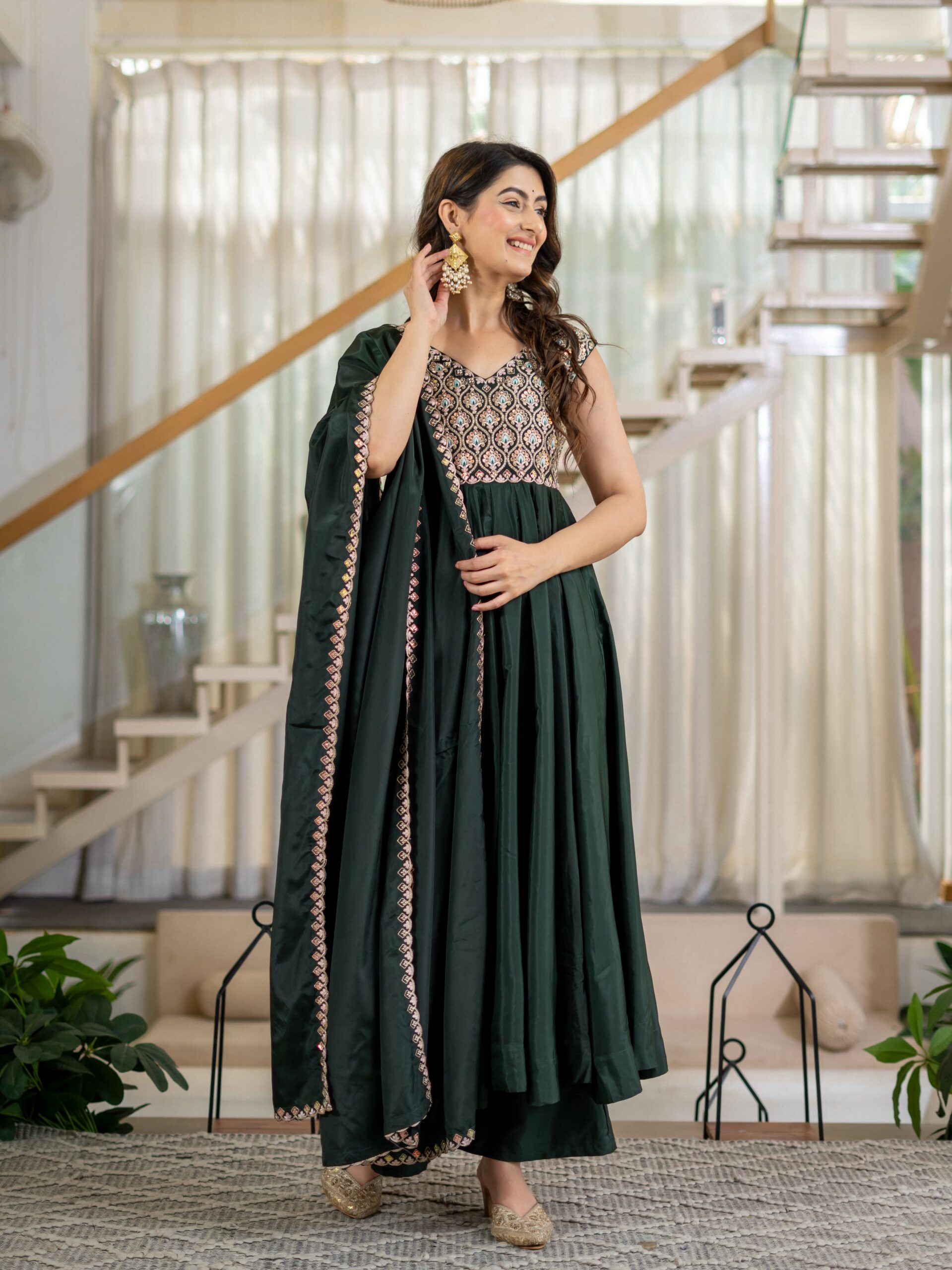 MD 3112 Teal in Color Natural Crepe Embroidery Work Salwar Suit . Affordable Price ₹2349. Delivery 4-6 Working Days. Shop now. | Casual Suits, Jump Suits, Creative suits, Designer Suits, Palazzo Suits, Party Wear Suits, Patiala Suits, Salwar suit, Straight Suits