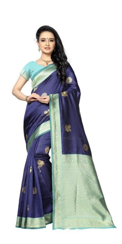 KPR 083 Blue Soft Lichi Silk Saree with Lace Work & Lace Border. Introductory Price ₹1649. Delivery 4-6 Working Days. Shop now. | Creative Sarees, Bollywood Sarees, Designer Sarees, Embroidered Sarees, Ethnic Saree, Modern Digital sarees, Party Wear Sarees, Sarees