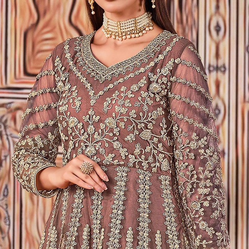FC 2701 Peach Sequins Work & Embroidery Work Salwar Suitin Peach Butterfly Net. Grab it for ₹3149. Delivery 4-6 Working Days. Shop now. | Casual Suits, Jump Suits, Creative suits, Designer Suits, Palazzo Suits, Party Wear Suits, Patiala Suits, Salwar suit, Straight Suits