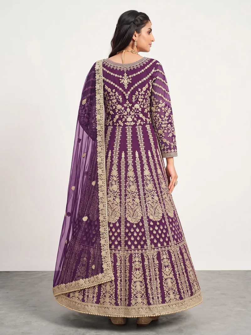 FC 2701 Purple Sequins Work & Embroidery Work Salwar Suiti Peach Butterfly Net. Grab it for ₹3149. Delivery 4-6 Working Days. Shop now. | Casual Suits, Jump Suits, Creative suits, Designer Suits, Palazzo Suits, Party Wear Suits, Patiala Suits, Salwar suit, Straight Suits