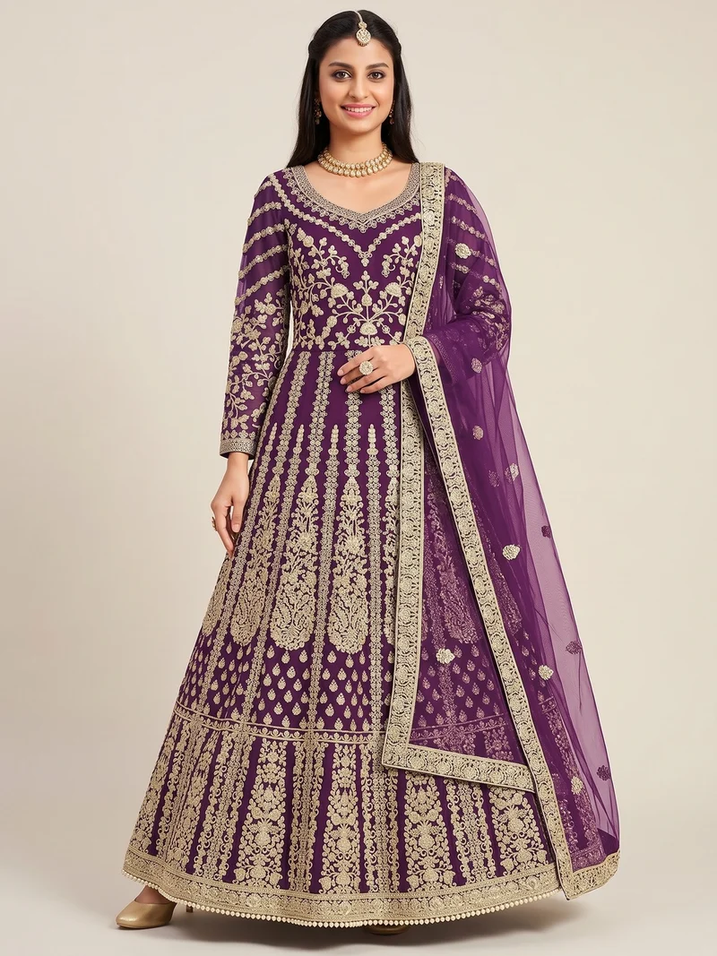 FC 2701 Purple Sequins Work & Embroidery Work Salwar Suiti Peach Butterfly Net. Grab it for ₹3149. Delivery 4-6 Working Days. Shop now. | Casual Suits, Jump Suits, Creative suits, Designer Suits, Palazzo Suits, Party Wear Suits, Patiala Suits, Salwar suit, Straight Suits