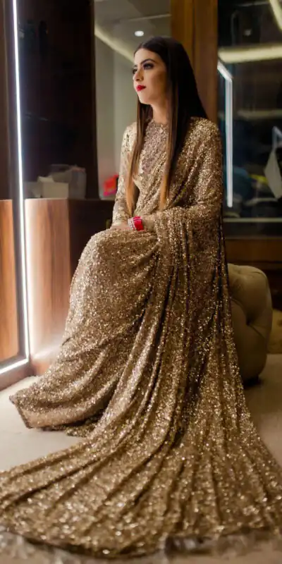 SN 236 Color: Gold Heavy Sequence Work Saree For Women's sn236, sn 236 Buy And Get 38% Off, On Sarees. SN236 | Bollywood Sarees, Creative Sarees, Designer Sarees, Embroidered Sarees, Party Wear Sarees, Sarees