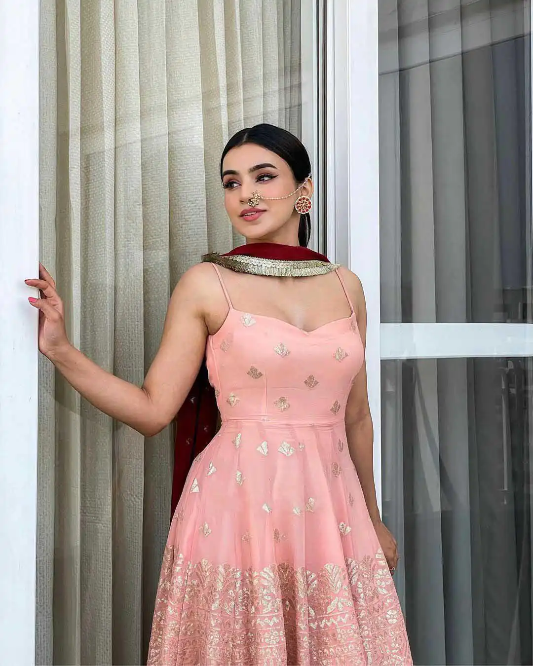 KF 1351 Pink Top : Heavy Georgette Patiala : Heavy Georgette Work : Embroidery Chain Stitch Work Wedding, Party, Festive @1999/-Only | Casual Suits, Creative suits, Designer Suits, Palazzo Suits, Party Wear Suits, Salwar suit, Straight Suits