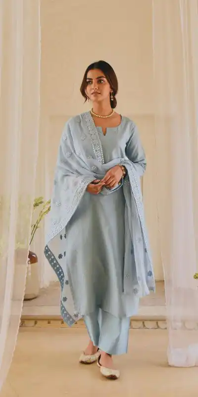 SSR 307 Grey Top : Heavy Faux Georgette Work : Fancy Thread Embroidery Work Glorious Grey Color Heavy Georgette Designer Salwar Suit @1649/- Only | Casual Suits, Creative suits, Designer Suits, Party Wear Suits, Salwar suit, Straight Suits