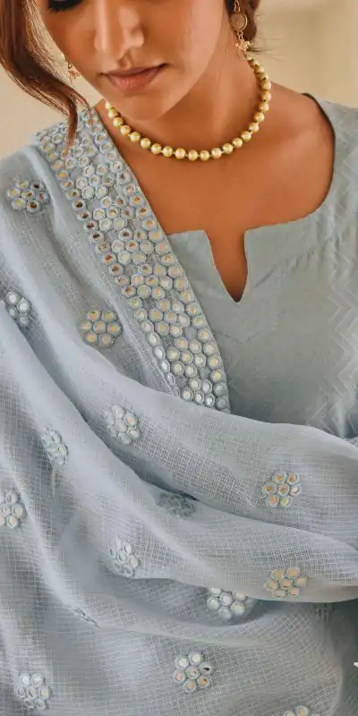 SSR 307 Grey Top : Heavy Faux Georgette Work : Fancy Thread Embroidery Work Glorious Grey Color Heavy Georgette Designer Salwar Suit @1649/- Only | Casual Suits, Creative suits, Designer Suits, Party Wear Suits, Salwar suit, Straight Suits