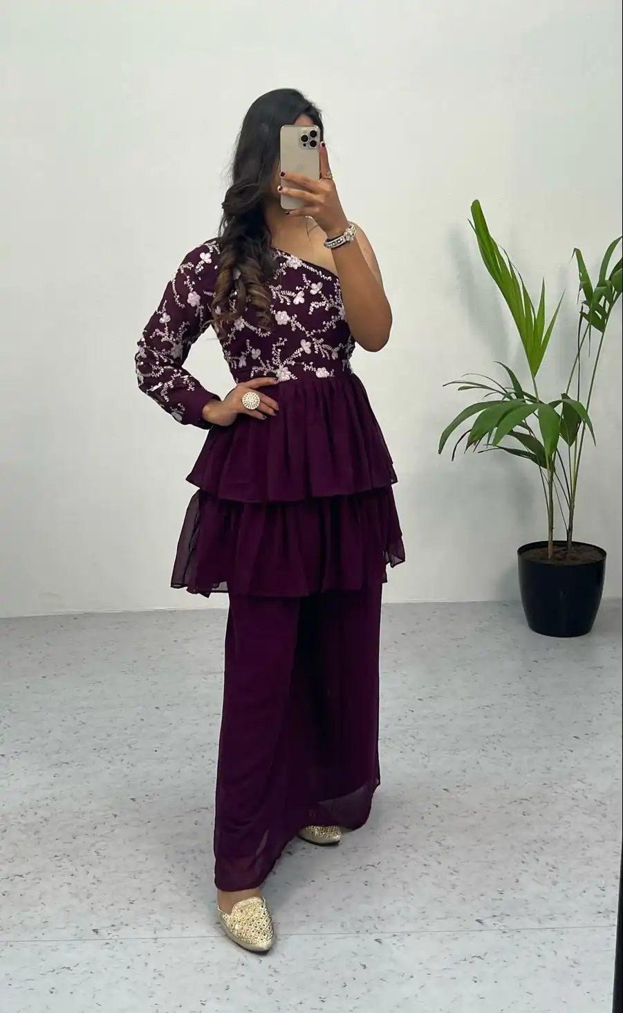 RC 263 PurpleHeavy Georgette Embroidery Sequence Work Plazzo Suit Casual, Wedding, Party, Festive, Events Etc. Expected Delivery  4-6 Working Days @1749 | Casual Suits, Creative suits, Designer Suits, Palazzo Suits, Party Wear Suits, Salwar suit, Straight Suits