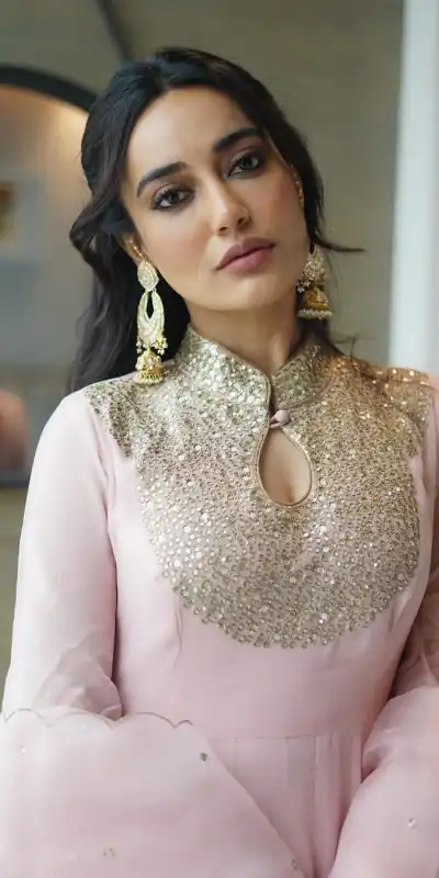 ZSR 794 Baby Pink Color Georgette Embroidery Sequence Work Gown Casual, Wedding, Party, Festive, Events Etc. Expected Delivery 4-6 Working Days 2199/- | Bollywood Gowns, Creative Gowns, Designer Gowns, Embroidered Gowns, Gowns, Party Wear Gowns