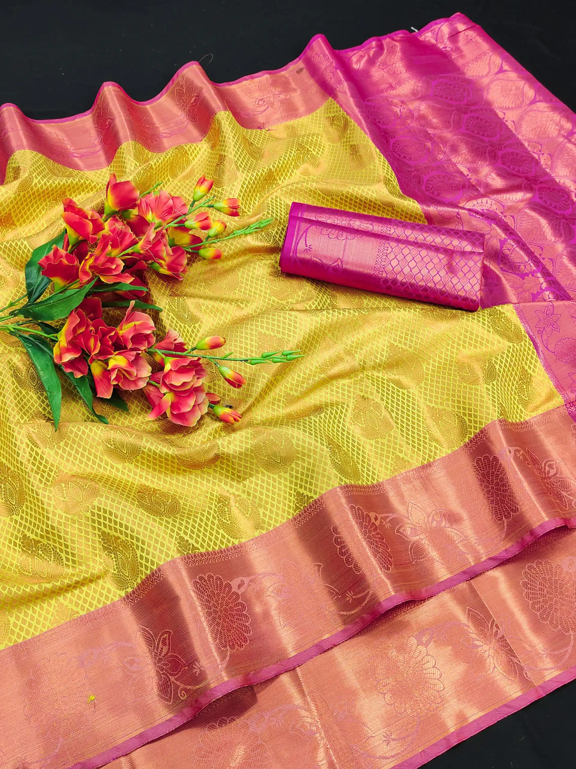 MB™3269 Parrot Green Color Lichi Silk Gold And Silver Zari Saree Casual Wedding, Events Party Wear Festival Etc. Expected Delivery 4-6 Working Days @1599/ | Bollywood Sarees, Creative Sarees, Designer Sarees, Embroidered Sarees, Ethnic Saree, Modern Digital sarees, Party Wear Sarees, Sarees