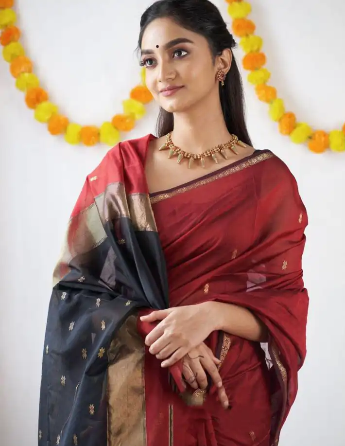 KP 5034 Red Color Soft Lilan Slab Jacquard Work Saree Casual, Party Wear, Wedding, Events Etc. Expected Delivery 4-6 Working Days @1449/- | Bollywood Sarees, Creative Sarees, Designer Sarees, Embroidered Sarees, Ethnic Saree, Modern Digital sarees, Party Wear Sarees, Sarees