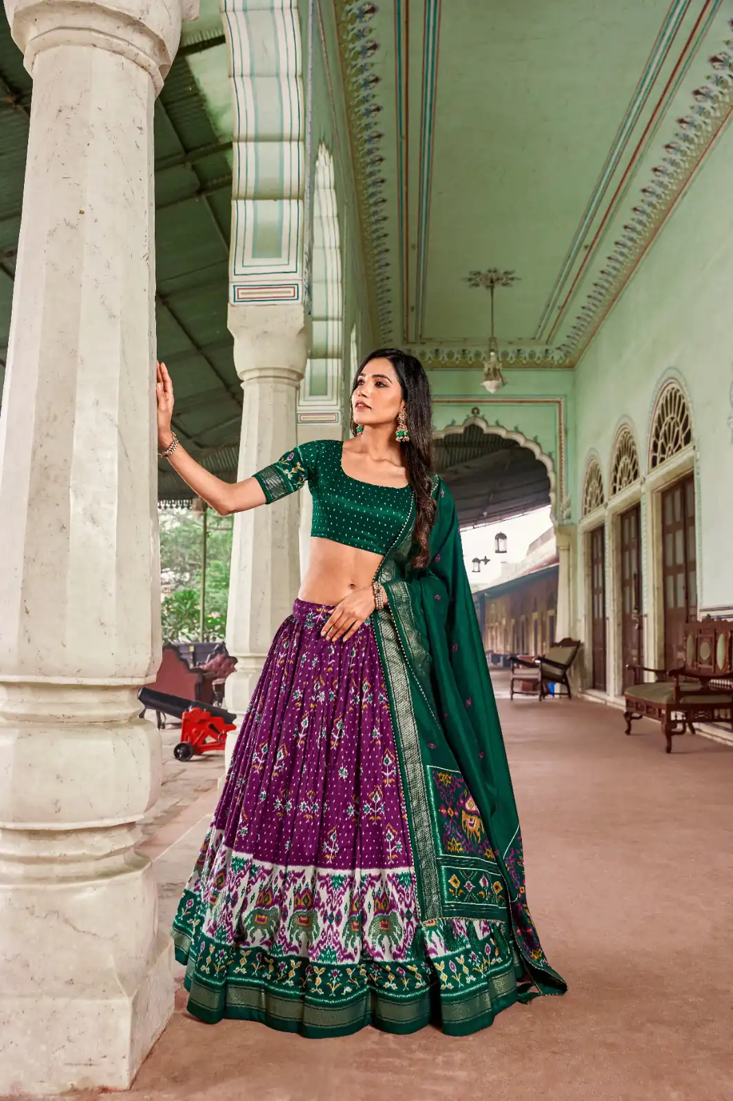 LNB1691 Purple Color tussar Silk Patola Foil Printed Lehenga Choli Festive, Wedding, Events, Party etc. Expected Delivery 4-6 Working Days @2199/- | Bollywood Lehenga, Creative Lehenga, Designer Lehenga, Embroidered Lehenga, Lehenga, Party Wear Lehenga