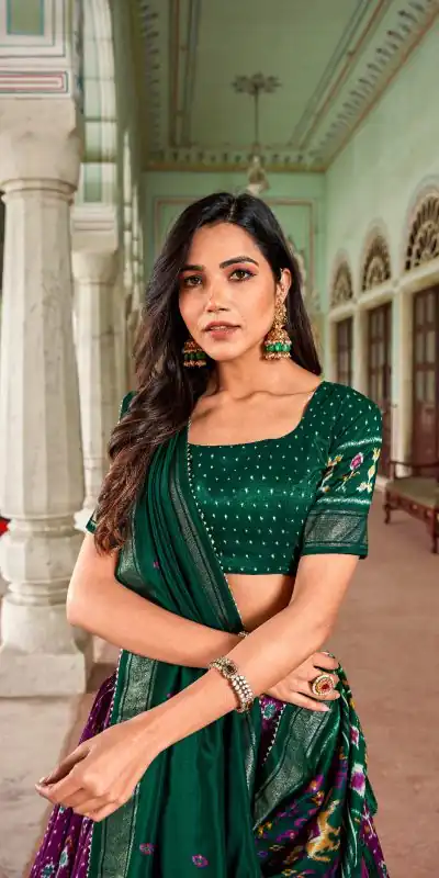 LNB1691 Purple Color tussar Silk Patola Foil Printed Lehenga Choli Festive, Wedding, Events, Party etc. Expected Delivery 4-6 Working Days @2199/- | Bollywood Lehenga, Creative Lehenga, Designer Lehenga, Embroidered Lehenga, Lehenga, Party Wear Lehenga