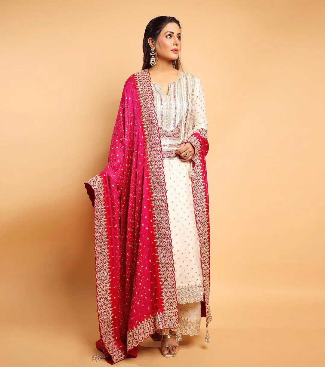 NSR 803 White Color Faux Georgette Embroidery Work Sharara Suit Casual, Wedding, Party, Festive, Events Etc. Expected Delivery 4-6 Working Days @2199/- | Casual Suits, Jump Suits, Creative suits, Designer Suits, Palazzo Suits, Party Wear Suits, Patiala Suits, Salwar suit, Straight Suits