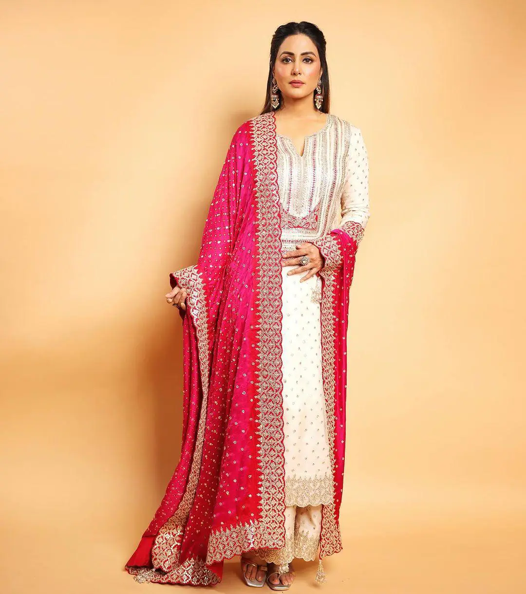 NSR 803 White Color Faux Georgette Embroidery Work Sharara Suit Casual, Wedding, Party, Festive, Events Etc. Expected Delivery 4-6 Working Days @2199/- | Casual Suits, Jump Suits, Creative suits, Designer Suits, Palazzo Suits, Party Wear Suits, Patiala Suits, Salwar suit, Straight Suits