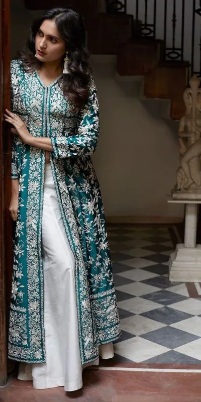  MF TAPARIA  Blue Color Cotton Slub With Heavy Embroidery Work Sharara Suit Wedding, Party, Festive, Events Etc. Expected 4-6 Working Days @1849/- | Jump Suits, Casual Suits, Creative suits, Designer Suits, Palazzo Suits, Party Wear Suits, Patiala Suits, Salwar suit, Straight Suits