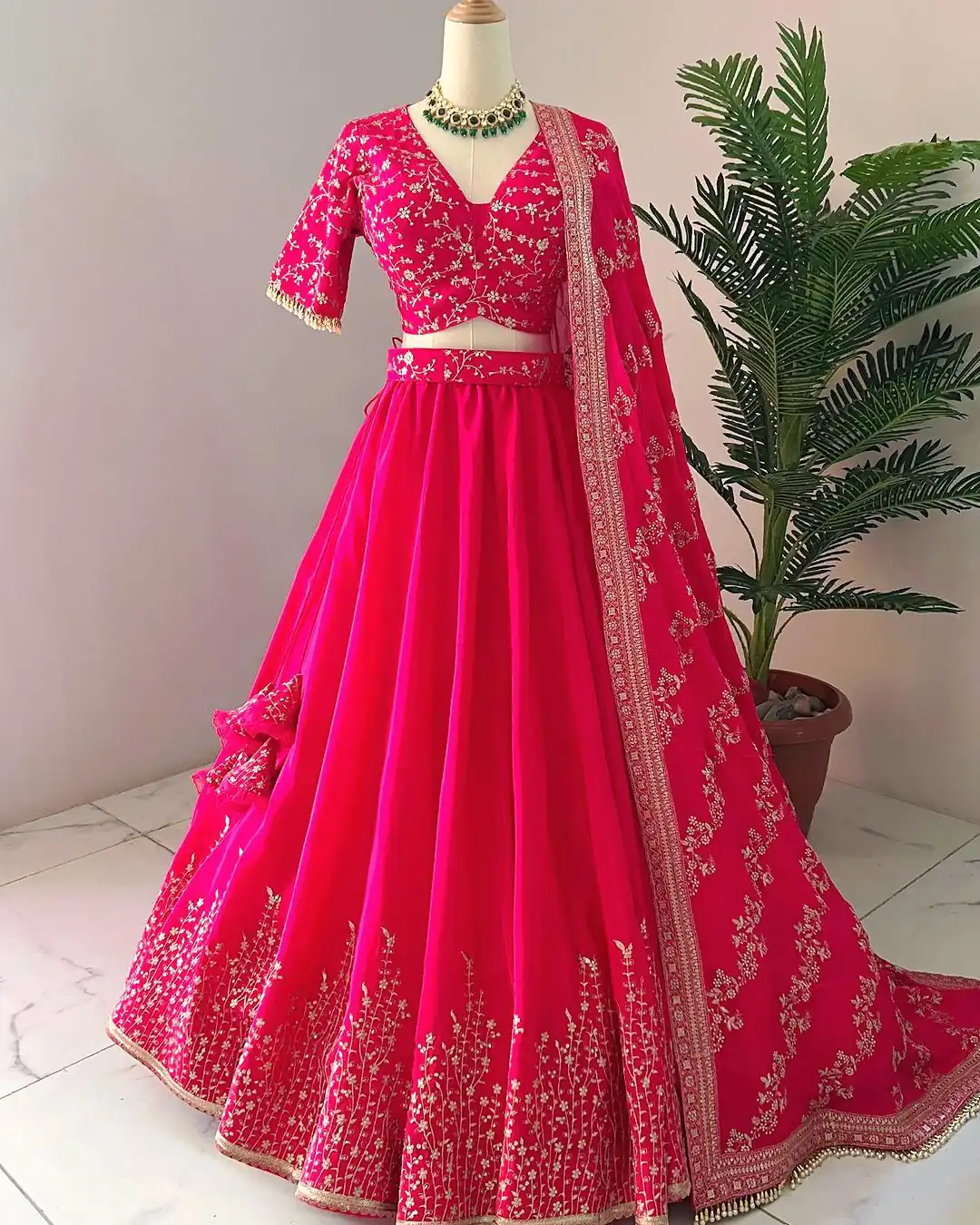 ZF 358 Rani Pink Color Faux Georgette With Heavy Embroidery Sequence Work Lehenga Choli Wedding, Party,Events Etc. Expected Delivery 4-6 Working Days 2099/- | Bollywood Lehenga, Creative Lehenga, Designer Lehenga, Embroidered Lehenga, Lehenga, Party Wear Lehenga